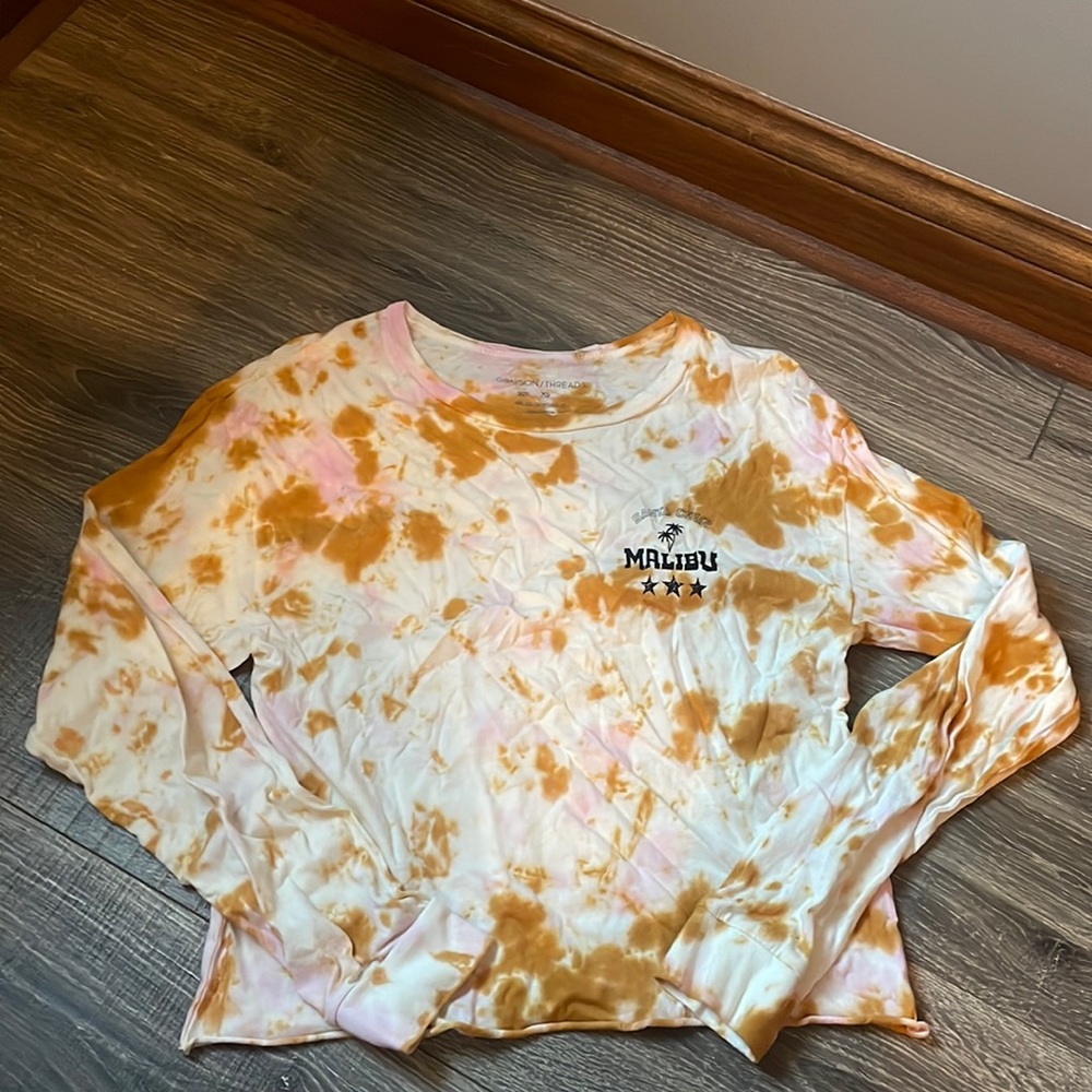Grayson/Threads cropped long sleeve Malibu shirt